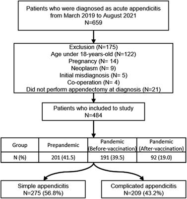 The Impact of the Coronavirus Disease - 19 Pandemic on the Clinical Characteristics and Treatment of Adult Patients with Acute Appendicitis